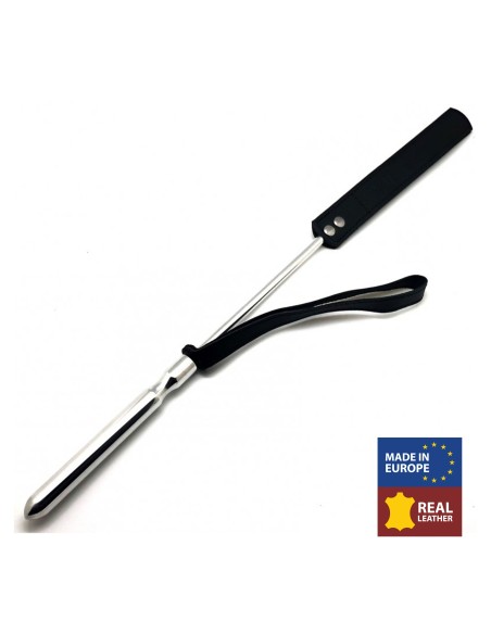 Cravache - Métal / Cuir - 52cm