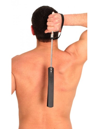 Cravache - Métal / Cuir - 52cm