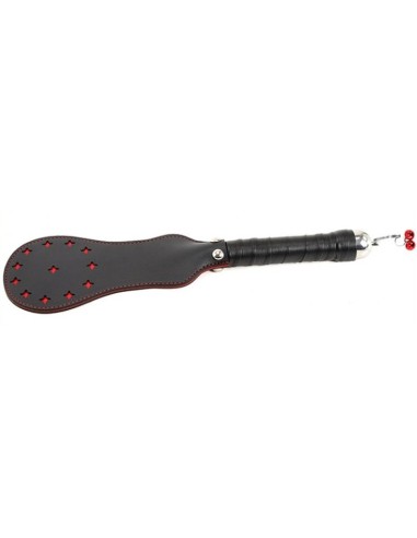Paddle en simili Star noir-rouge 35cm