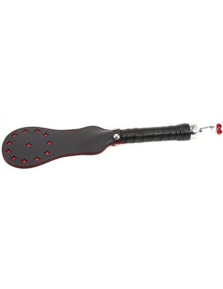 Paddle en simili Star noir-rouge 35cm