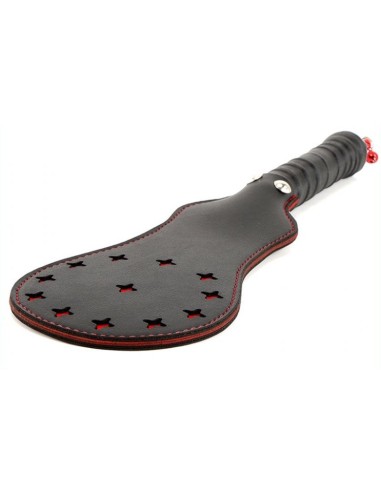Paddle en simili Star noir-rouge 35cm
