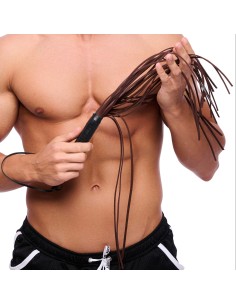 MARTINET BRINS EN CUIR MARRON - 50cm 2