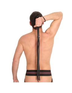 Martinet 11 brins en cuir et manche en bois 75cm 2