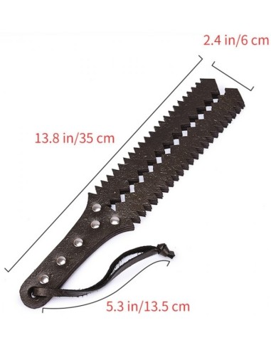 Paddle simili 6 lanières Sawtooth 35cm