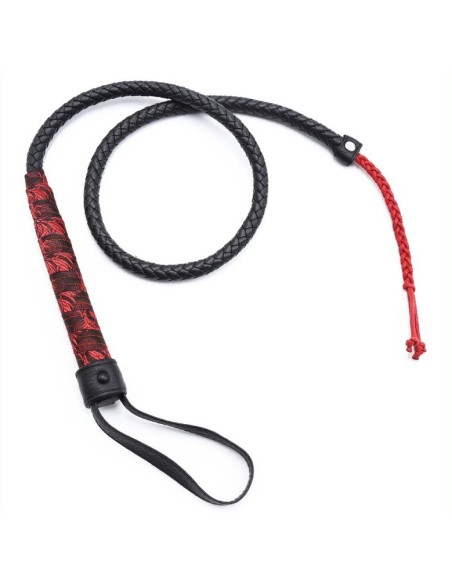 Fouet Chinese Design 90cm Noir-Rouge