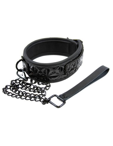 Collier et laisse SM - Sinful Black