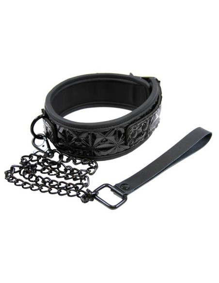 Collier et laisse SM - Sinful Black