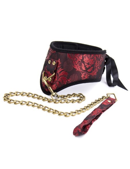 Collier Laisse SCANDAL Rouge