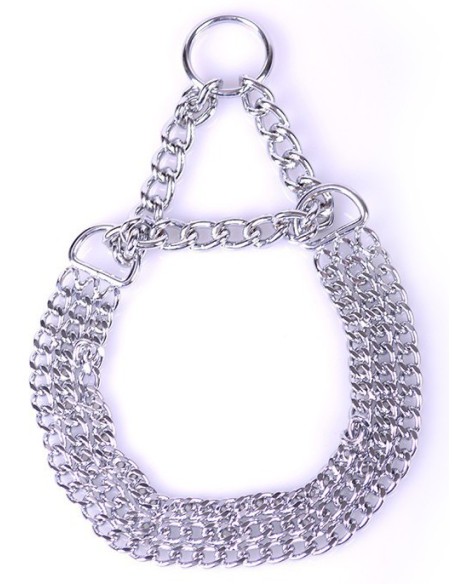 Collier 3 Chaînes en Métal