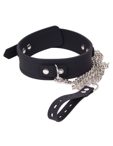 Collier et Laisse Deluxe Collar Noir