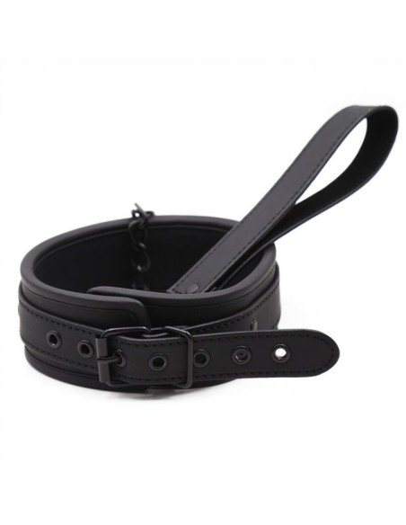 Collier Soumission avec laisse Noir