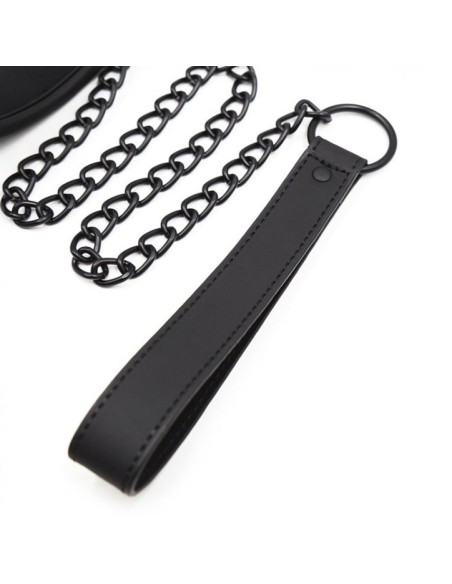 Collier Soumission avec laisse Noir