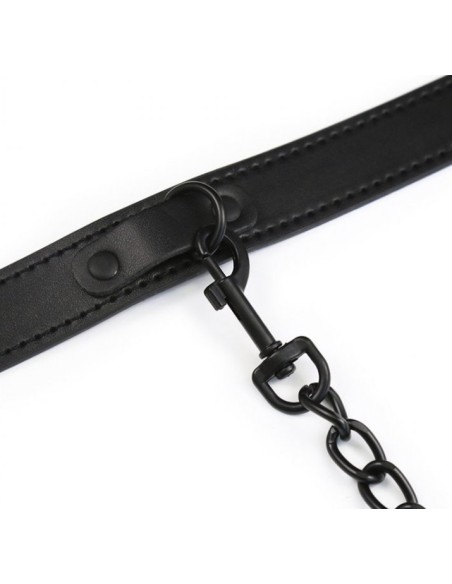 Collier et Laisse Ball Top Noir
